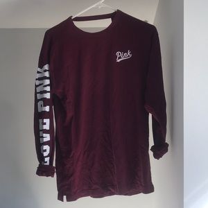 VS pink long sleeve shirt